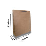 Premium 120 GSM Prime Virgin Kraft Paper Bags – Eco-Friendly & Durable (7x8.5x3 )