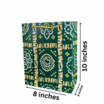 Traditional Printed Paper Carry Bag (8 × 10 × 4 Inch)