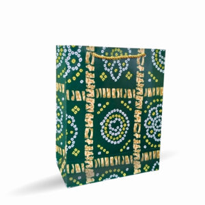 Traditional Printed Paper Carry Bag (8 × 10 × 4 Inch)