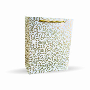 Premium Festive Printed Paper Gift Bag with Rope Handle (7 × 8.5 × 3 Inch)