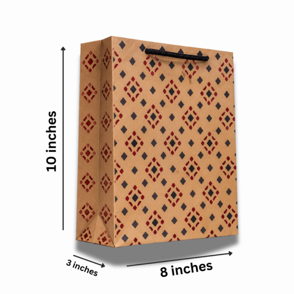 Premium Traditional Printed Kraft Paper Gift Bag