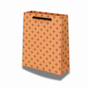 Premium Red Floral Printed Kraft Paper Gift Bag