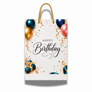Premium Happy Birthday Printed Paper Gift Bag – Large Size
